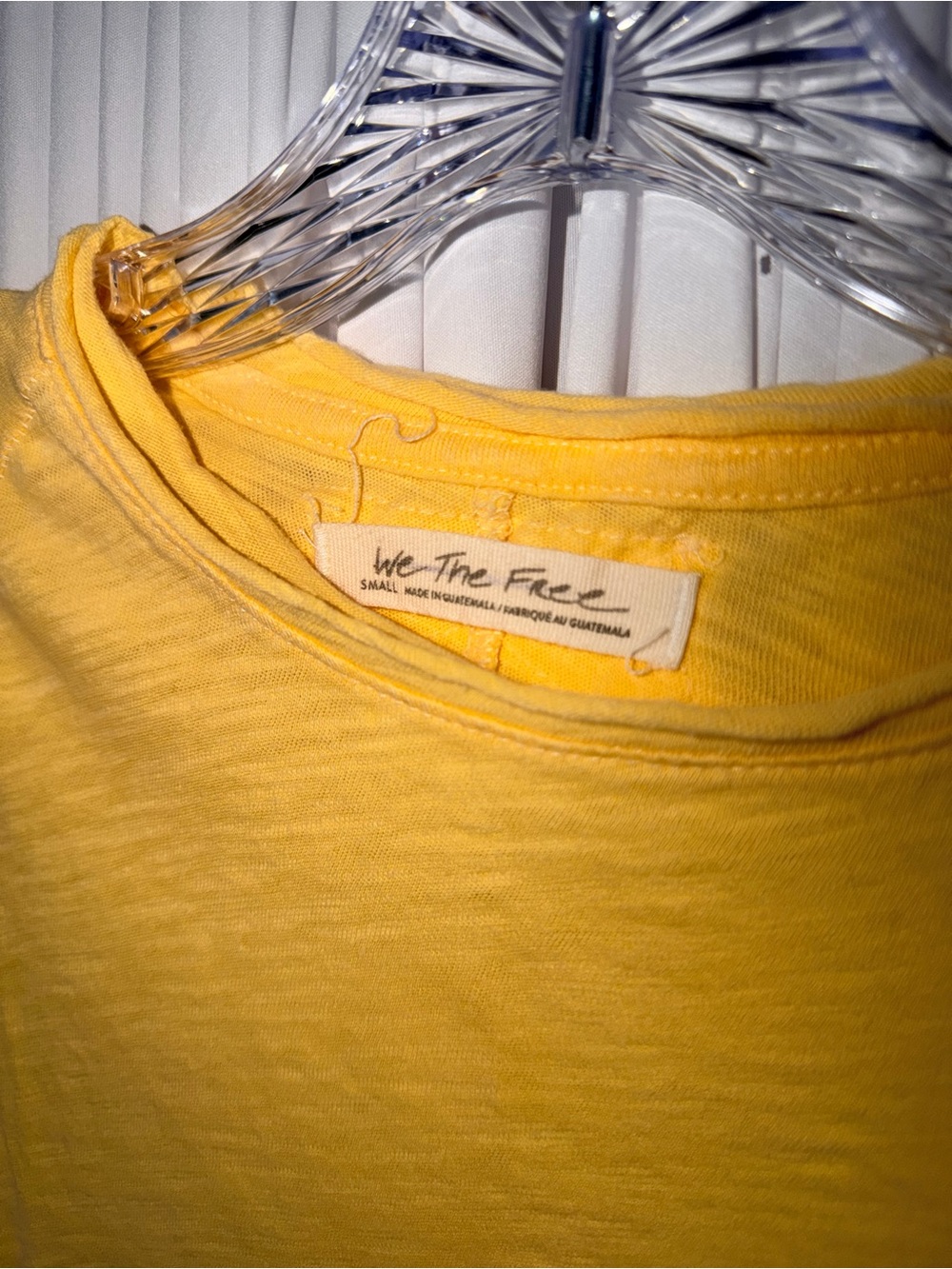 We The Free Sunshine Yellow Short-Sleeve Ribbed Tee - Picture 2 of 5